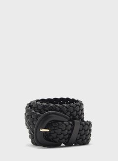 Buy Onlisla Braided Belt Black in Saudi Arabia