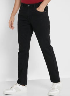 Buy Slim Fit Jeans Black in Saudi Arabia