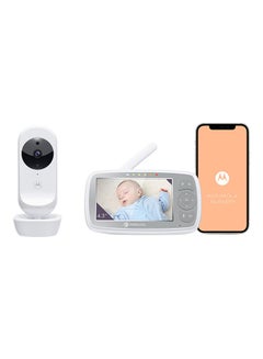 اشتري جهاز مراقبة فيديو للطفل مقاس 4.3 بوصة - أبيض في الامارات