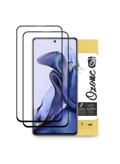 Buy Pack of 2 HD Tempered Glass Protector for Xiaomi 11T Black in UAE