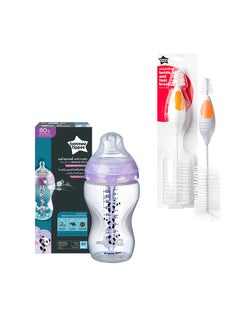 Buy Advanced Anti-Colic Bottle - (340ml Medium Teat) + Essentials and Teat Brush (1's) in UAE