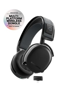 اشتري سماعة الألعاب اللاسلكية SteelSeries Arctis 7+ - 2.4 جيجا هرتز - عمر البطارية 30 ساعة - USB-C - 7.1 محيطي - للكمبيوتر الشخصي، PS5، PS4، Mac، Android وSwitch في السعودية