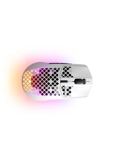 Buy Aerox 3 Wireless Super Light Snow Gaming Mouse with 18,000 CPI TrueMove Air Optical Sensor, Ultra-Lightweight 68g Water Resistant Design and 200 Hours Battery Life in Saudi Arabia