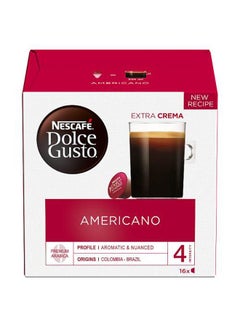 Buy Dolce Gusto Americano Coffee 16 Pods 128grams in Egypt