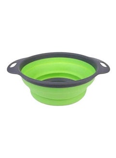 Buy Colander Fruit Vegetable Washing Basket Strainer With Handle Multicolour 24cm in Egypt