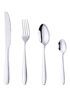 Buy Western-Style Tableware 4 Piece Set Silver in Egypt