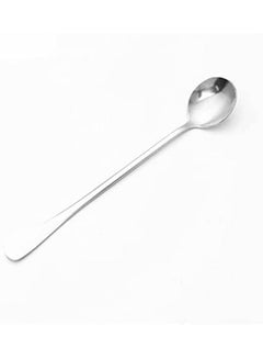 Buy Long Handle Stainless Steel Spoon Set Of 2 Pcs Silver 8inch in Egypt