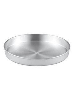 اشتري Rounded Desserts Tray Silver 24cm في مصر