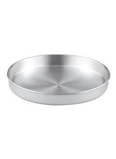 اشتري Rounded Desserts Tray Silver 26cm في مصر