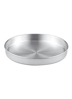 اشتري Rounded Desserts Tray Silver 32cm في مصر