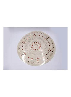 Buy 6Pcs Round Gold Plated Pvc Plate Mat Table Mat Multicolour in Egypt