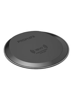 Buy Wireless Charger, Premium Ultra-Slim 15W Fast Wireless Charging Pad with Anti-Slip Surface and Multi-Protect for iPhone 12/12 Pro Max, AirPods Pro, Galaxy S21, Buds Pro/Live, AuraPad-15W Grey in UAE