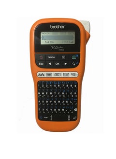 Buy Portable Label Maker For Electricians and Network Installations PT-E110VP Orange in Egypt