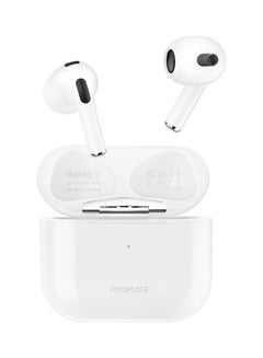 Buy True Wireless Earbuds, High Fidelity In-Ear Bluetooth v5.0 Earphones with Built-in Mic White in Saudi Arabia