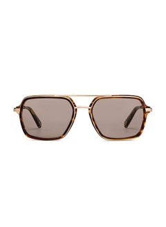 Buy JJ Tints Full Rim UV Protected Square Stylish Sunglasses S14446 - Lens Size: 55mm - Gold in UAE