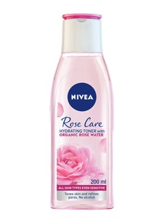Buy Rose Care Hydrating Face Toner Organic Rose Water All Skin Types Clear 200ml in Saudi Arabia