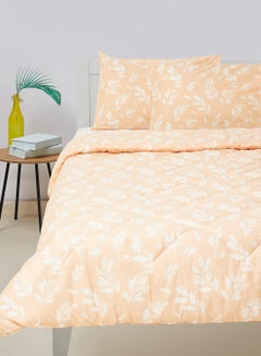 Buy Comforter Set Queen Size All Season Everyday Use Bedding Set 100% Cotton 3 Pieces 1 Comforter 2 Pillow Covers  Peach Cotton Peach in UAE