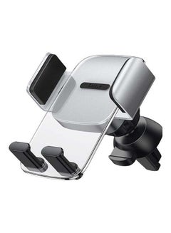 Buy Easy Control Clamp Car Mount Phone Holder For Air Vent Silver in Saudi Arabia