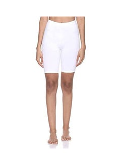 Buy Elastic-Waist High-Rise Solid Undershorts For Women White in Egypt