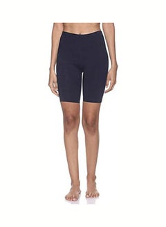 اشتري Elastic-Waist High-Rise Solid Undershorts For Women Blue في مصر