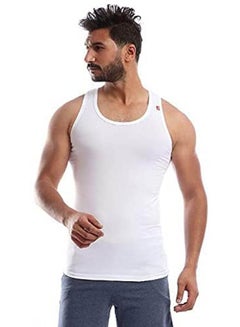 اشتري Cotton Stretch Tank Top White في مصر