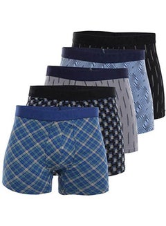 Buy Printed Boxer Briefs  Set Of 5 Multicolour in Egypt