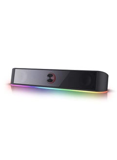 Buy GS560 Adiemus RGB Wired Speaker, 2.0 Channel with Dynamic Lighting Bar Audio-Light, Touch-Control Backlit, USB Powered, 150Hz~20kHz Frequency, ≥65db Noise Ratio in UAE