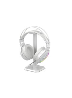 Buy Redragon H320 Lamia2 USB RGB 7.1 Virtual Surround Gaming Headset - 3D Sound Effect With Headset Stand - Fixable mic - White in Saudi Arabia