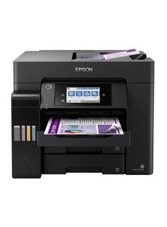 Buy Ecotank L6570 Office Ink Tank Printer A4 Colour 4-In-1 Printer With ADF, Wi-Fi And Smart Panel Connectivity And Lcd Screen Black in Saudi Arabia