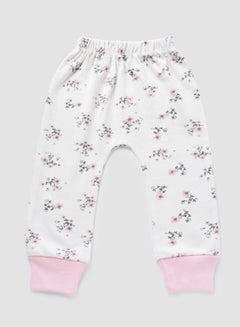 Buy Baby Girls Pyjama Bottoms Ivory/Light Pink in UAE