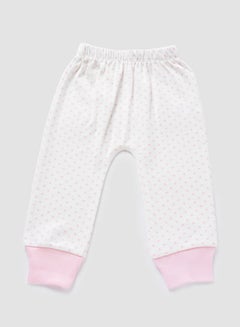 Buy Baby Girls Pyjama Bottoms White/Pink in Saudi Arabia