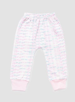 Buy Baby Girls Pyjama Bottoms Pink/Ivory in Saudi Arabia