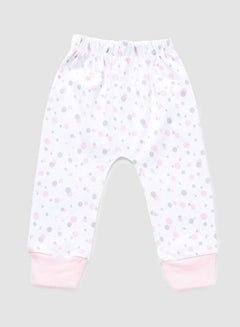 Buy Baby Girls Pyjama Bottoms Pink/Bright White in UAE