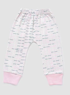 Buy Baby Girls Pyjama Bottoms Pink/White in UAE