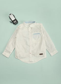 Buy Solid Pattern Shirt White in UAE