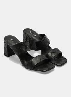 Buy Stylish Heeled Sandals Black in Saudi Arabia