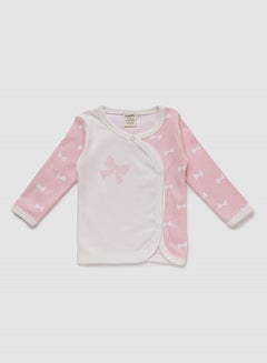 Buy 3-Piece Round Neck Printed T-Shirt Set Pink in UAE