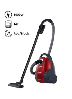 Buy Vacuum Cleaner With 4L Dust Bag 1400W 14 L 1400 W MC-CG520R747 Red/Black in UAE