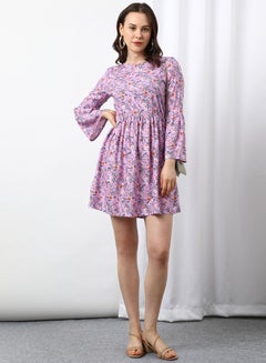 Buy Casual Mini Dress Multicolour in Saudi Arabia