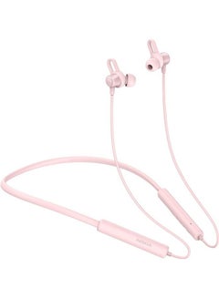 Buy E1502 Bluetooth Headset NeckMmounted Sports Running Magnetic In-Ear Pink in UAE