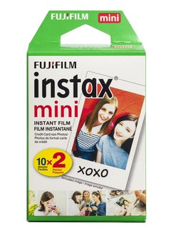 اشتري Instax Mini Instant Film 10 Sheets x 2 Packs أبيض في السعودية