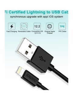 Buy USB-A To Lightening Cable 1.2M Black in Saudi Arabia