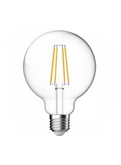 Buy E27 7W 2700K Globe Lamp Filament Bulb Warm White 6x10.8cm in UAE