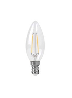 Buy E14 4W 6500K LED Candle Filament Bulb White 3.5x10.1cm in UAE
