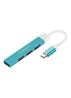 Buy 4-in-1 Type-C Sync/Charge Adapter With USB-A Adapter blue in UAE