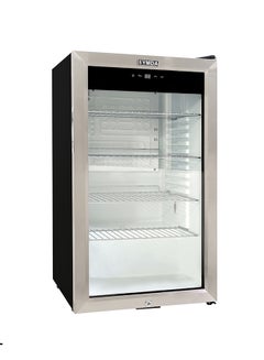 Buy Mini Glass Door Bottle Cooler Fridge European Style - Digital with PCB 85.0 L 0.0 W YCC-90GS Black in UAE