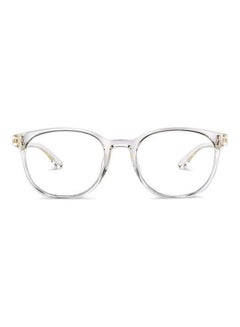 Buy Zero Power Bluecut & Antiglare Round Shape Computer Eyeglasses LB E14271 - Lens Size: 52mm - Transparent in UAE