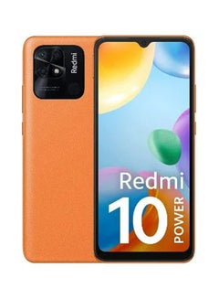 Buy Redmi 10 Power Dual Sim Sporty Orange 8GB RAM 128GB 4G - Indian Version in UAE