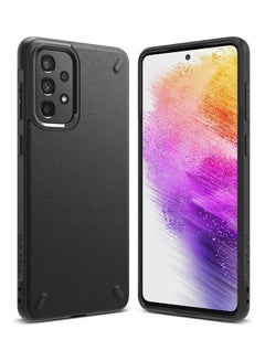 Buy Onyx Compatible with Samsung Galaxy A73 5G (2022) Case, Shockproof Rugged Heavy Duty Non-Slip Flexible TPU Cover - Black in UAE