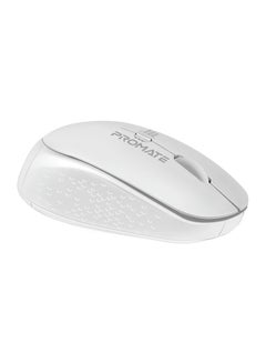 Buy Promate 2.4G Wireless Mouse, Professional Precision Tracking Comfort Grip Mouse with USB Nano Receiver, 10m Range, 800/1200/1600 DPI Switch and 4 Functional Buttons for Mac OS, Windows, Tracker White in UAE